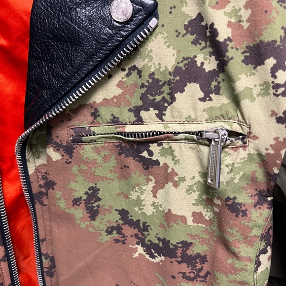 D squared moto leather and camo jacket - Picture 5 of 9